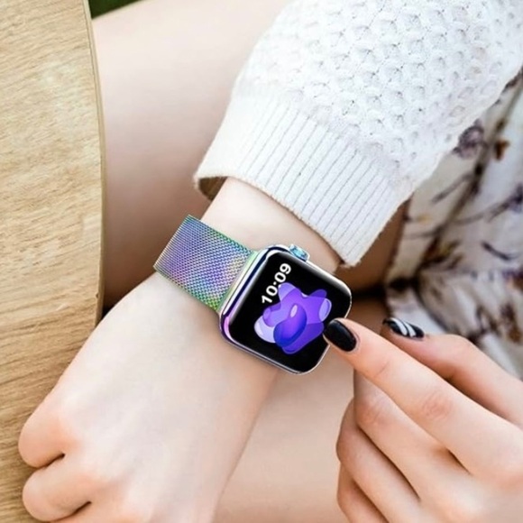 Brand new Multicolor stainless steel mesh Apple Watch band - Picture 3 of 7